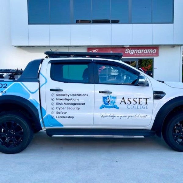 Asset College Vehicle Signage