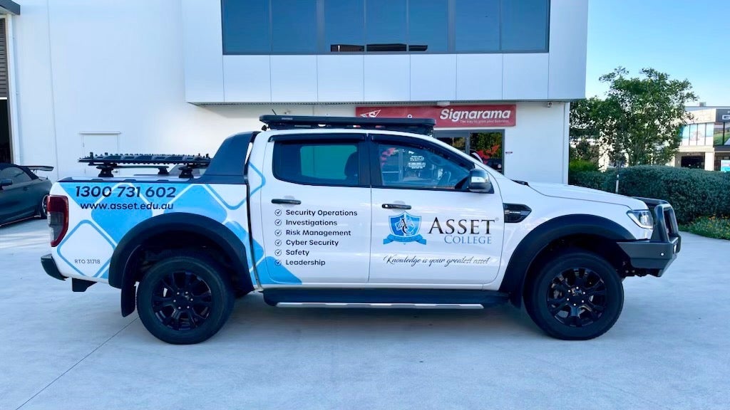Asset College Vehicle Signage