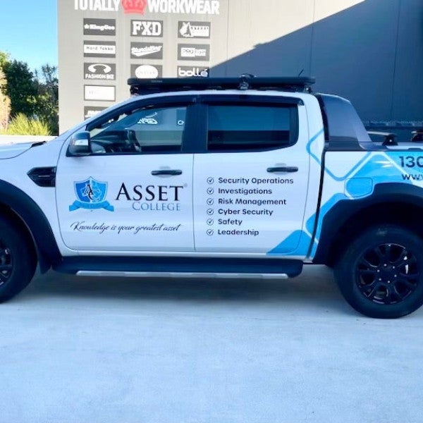 Asset College Vehicle Signage