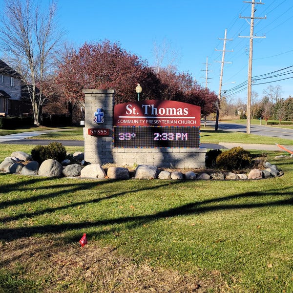St. Thomas Monument Sign