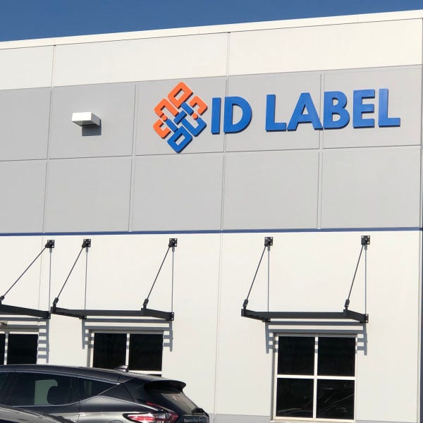 company building sign non illuminated