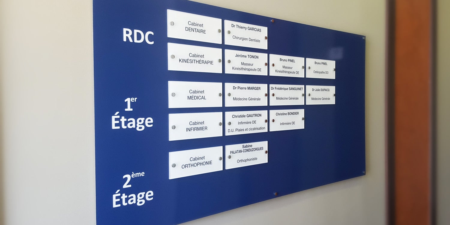 Plaque Professionnelle