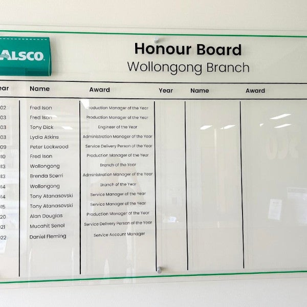 Directory Boards and Honour Boards