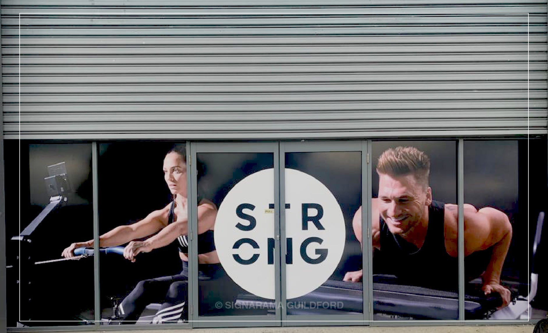 Strong Gym Thick Acrylic Letters Laser Cut Backlit Signarama Guildford