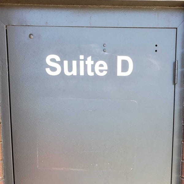 Suite D Door