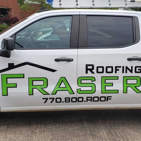Fraser Roofing White Truck