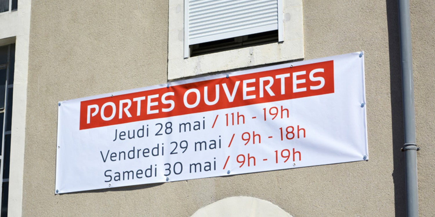 Bâche tendue grand format
