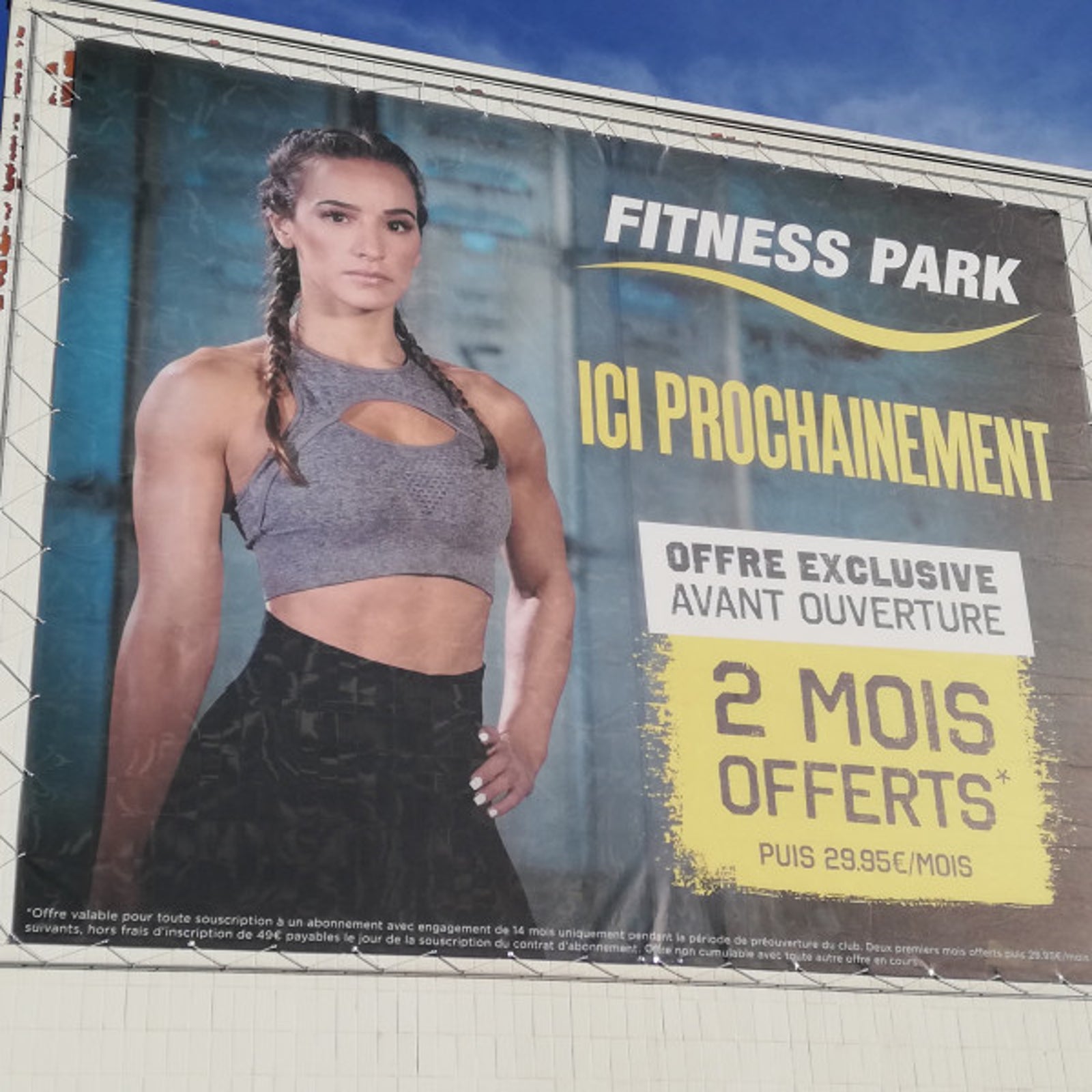Bâche tendue grand format