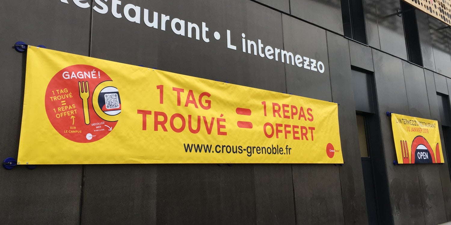 Bâche tendue grand format
