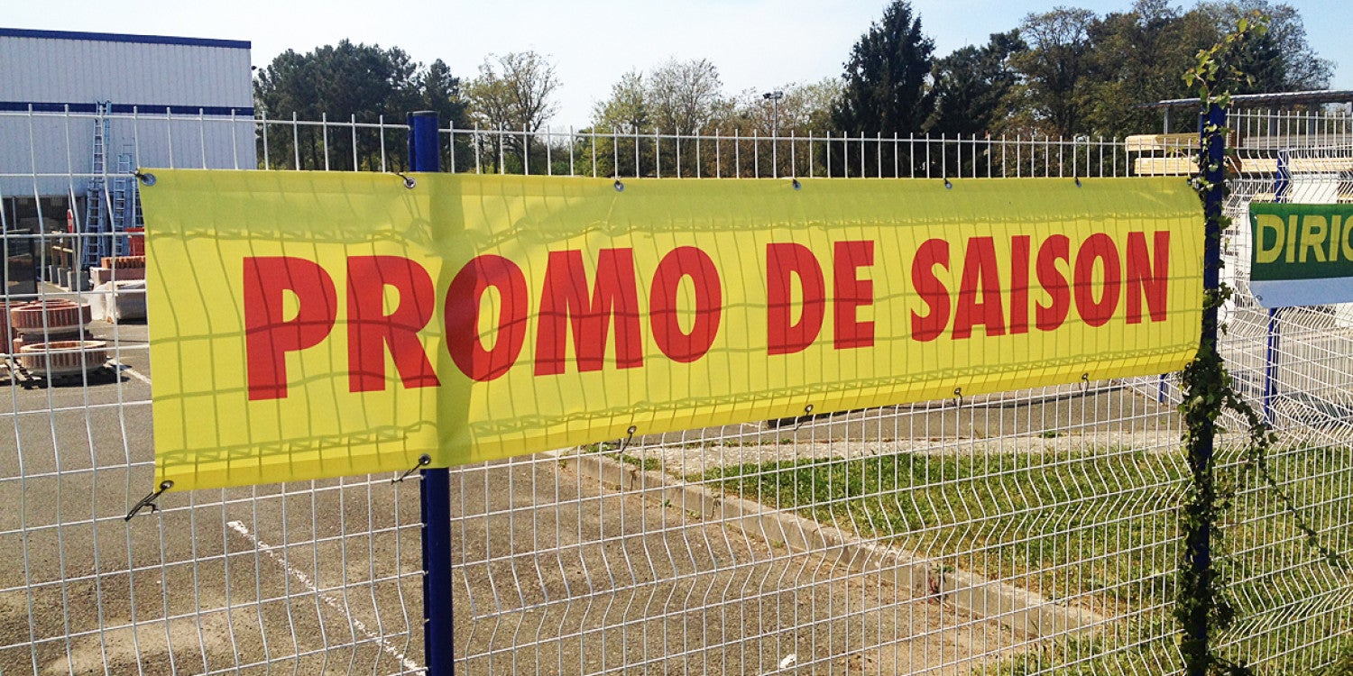 Bâche tendue grand format