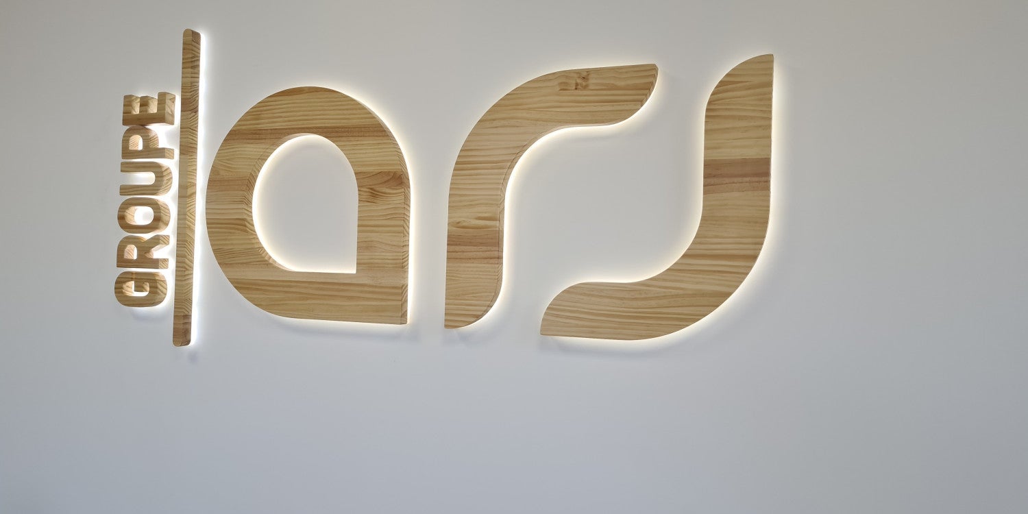 Lettres rétro éclairées