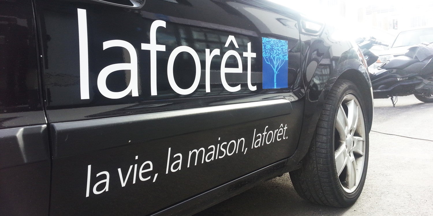 Lettrage voiture