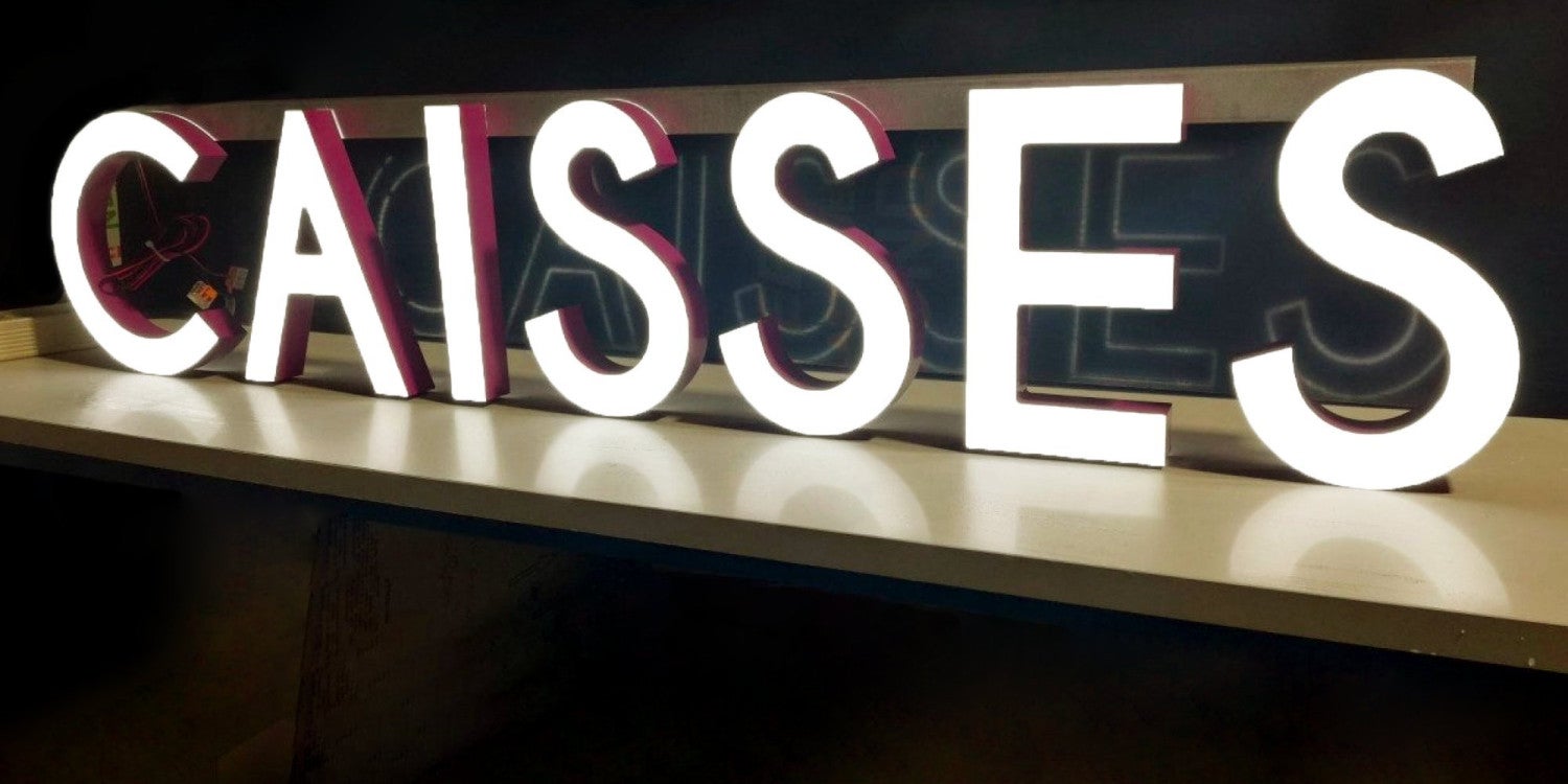 Lettres Blocs LED