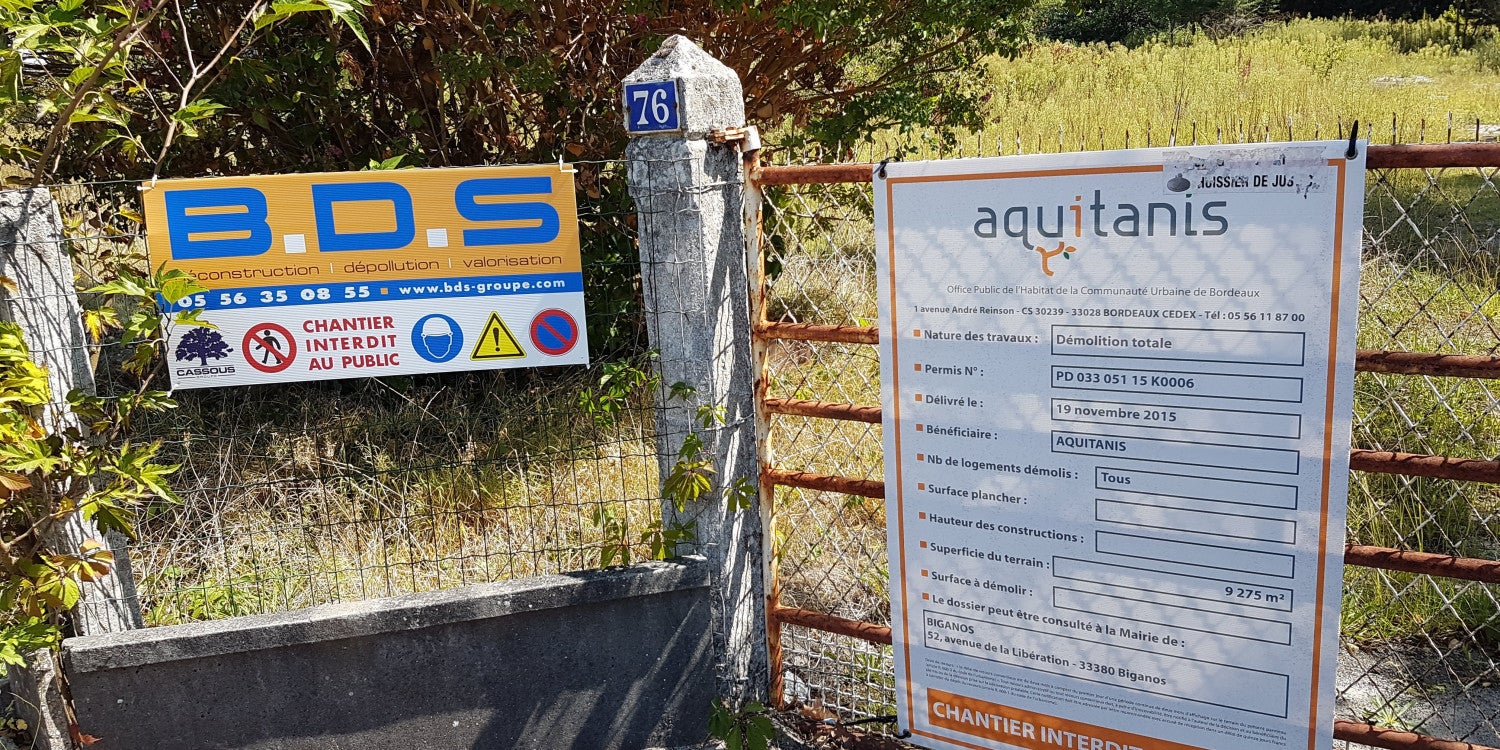 Panneaux de chantier