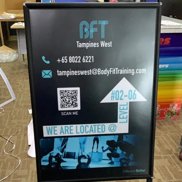 A Frame Poster Sign