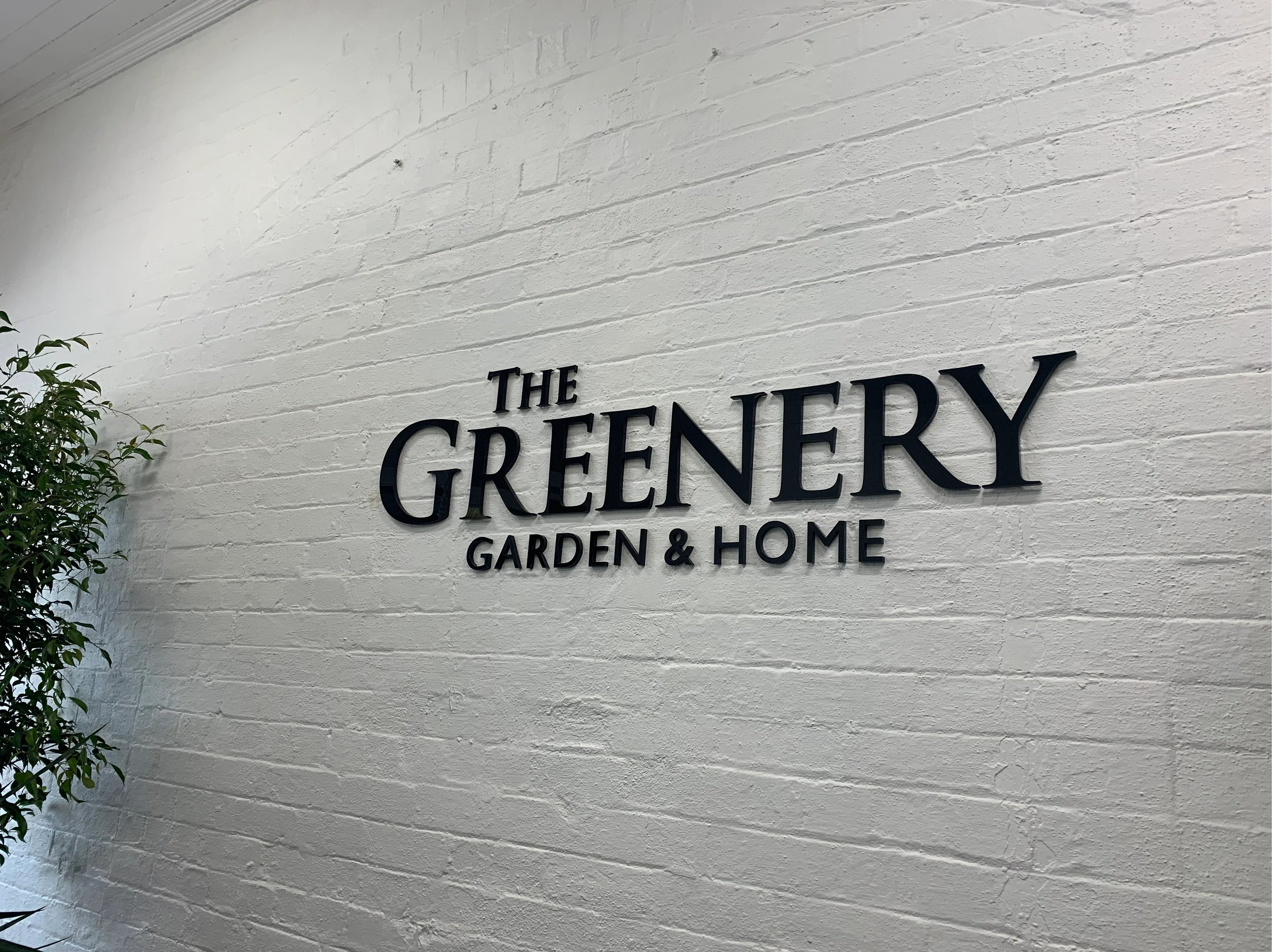 3D Signs & Window Graphics - The Greenery Garden & Home