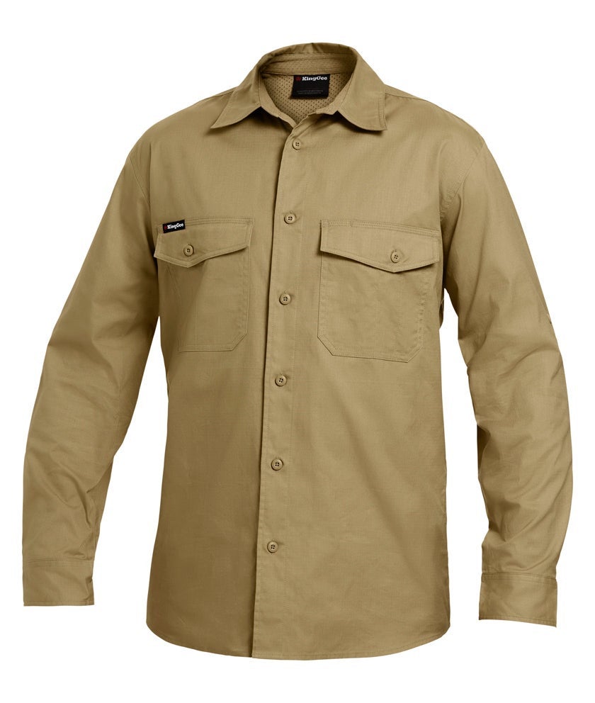 WORKCOOL 2 LIGHTWEIGHT RIPSTOP LONG SLEEVE WORK SHIRT