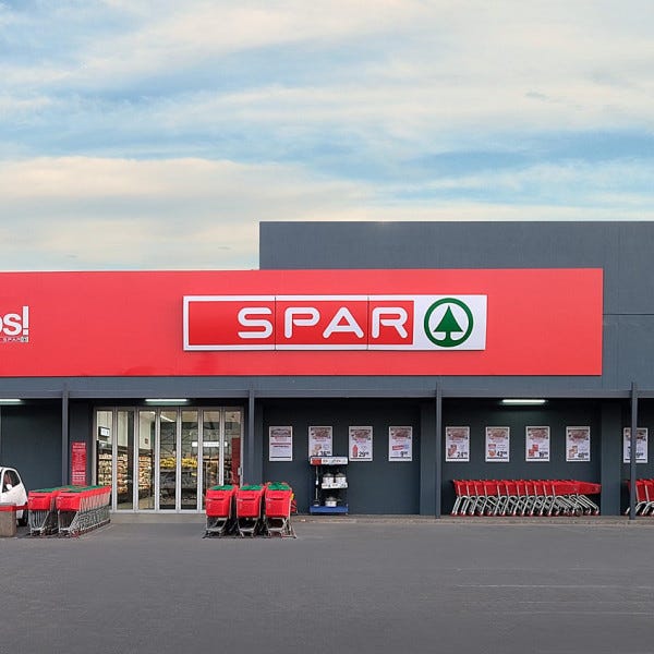 Retail signage for Spar