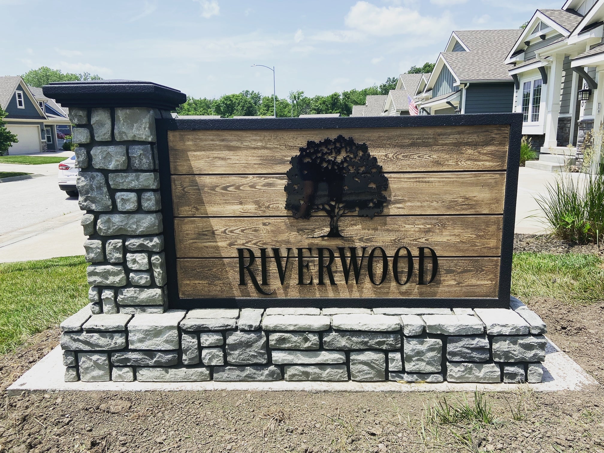 carved outdoor sign