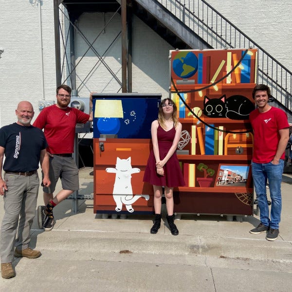 Team with Utility Box wraps Signarama Liberty MO