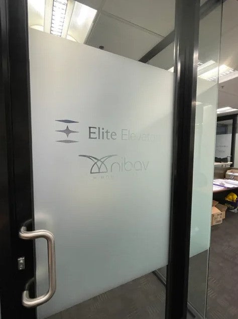 Office Frosting - Elite Elevators Corporation.