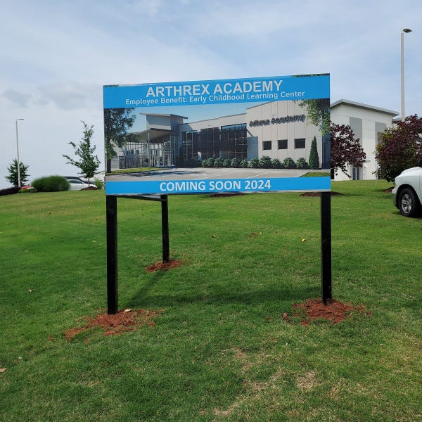 Arthrex V-Shape Sign