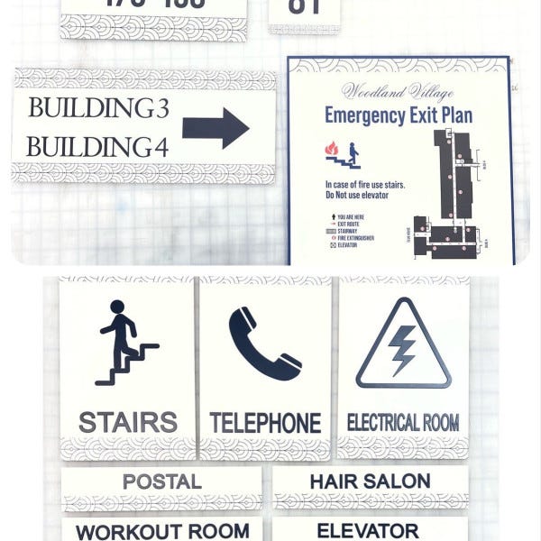 Wayfinding and ADA sign package