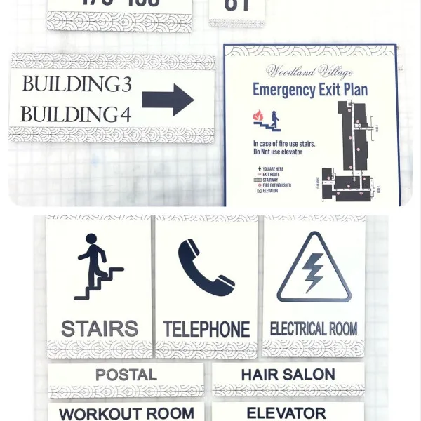 Wayfinding and ADA sign package