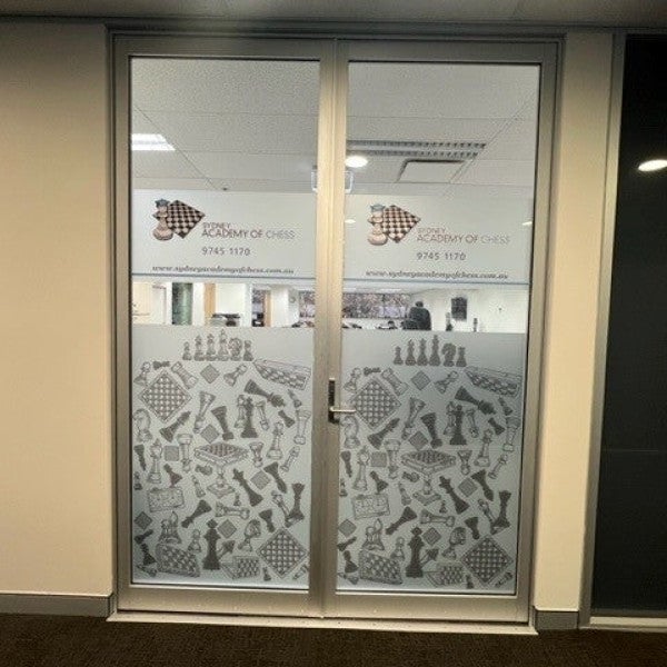 Frost Application with Chess Pieces