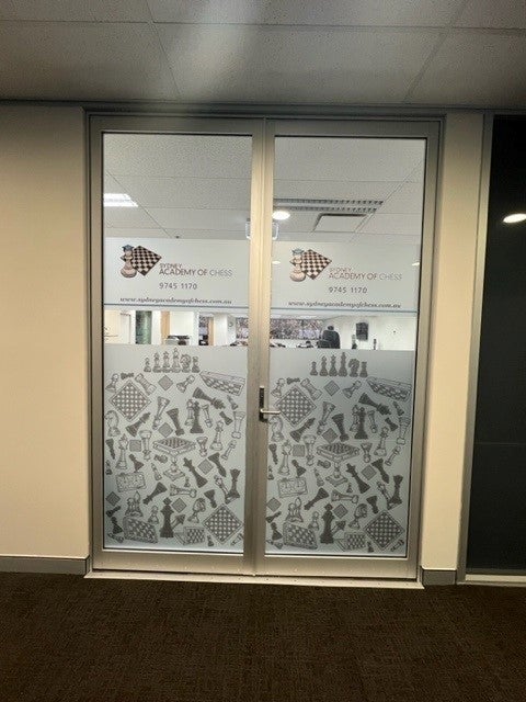 Frost Application with Chess Pieces