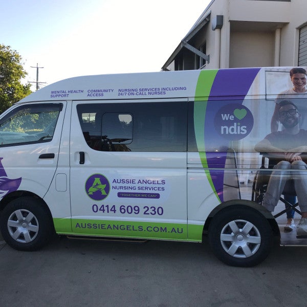 Vehicle wrap and one way vision