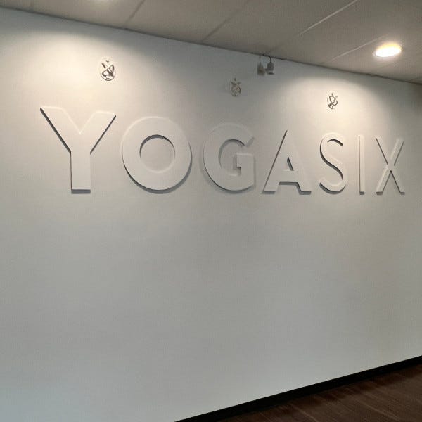 YogaSix Redmond : Wall Dimensional Letters