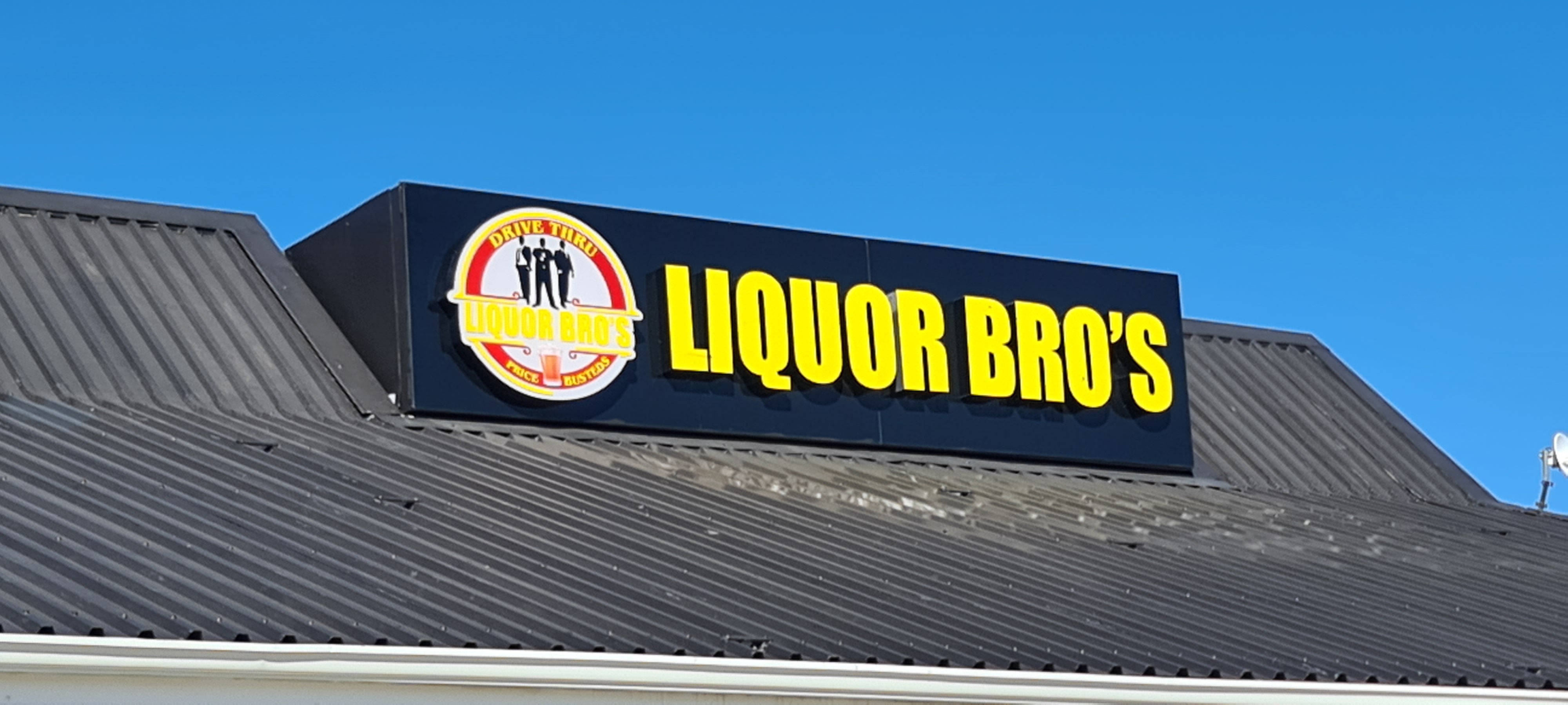Retail signage for Liquor Bro's