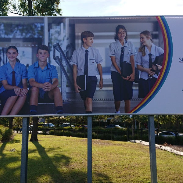 Billboard with banner