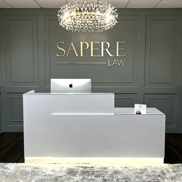 Reception Area Sign