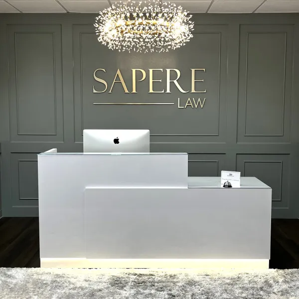 Reception Area Sign