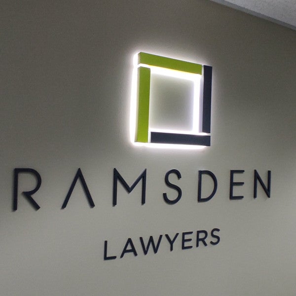 Ramsden Lawyers 3D Illuminated Sign