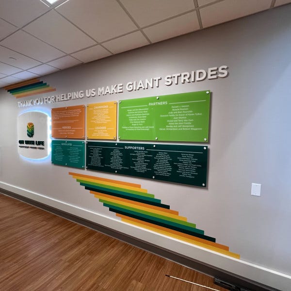 Ankeny On With Life Donor Wall