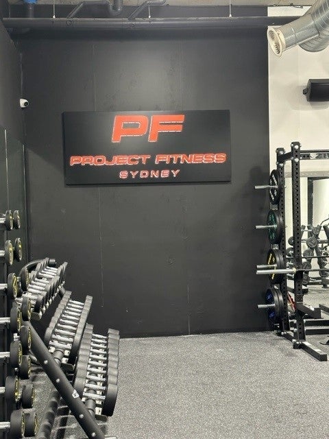 Back Lit Letters for PF Fitness