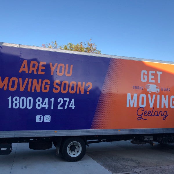 Get Moving Geelong Full Truck Signage