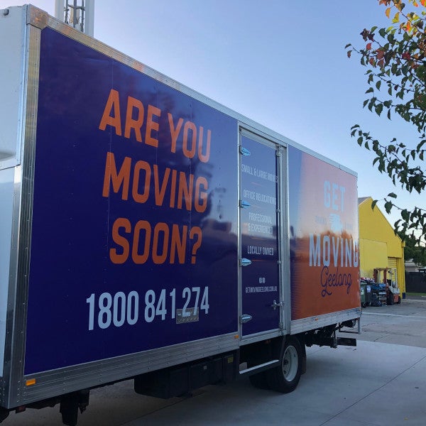 Get Moving Geelong Full Truck Signage
