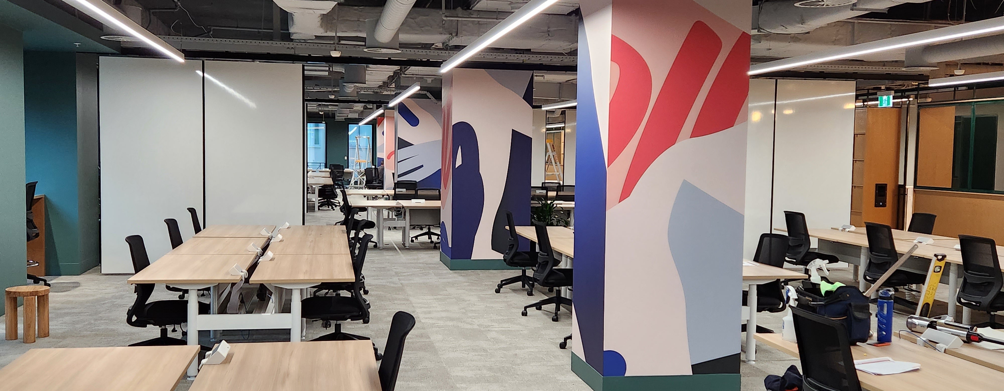 Podium Full Fitout - Walltex- Cut Vinyl- Installation