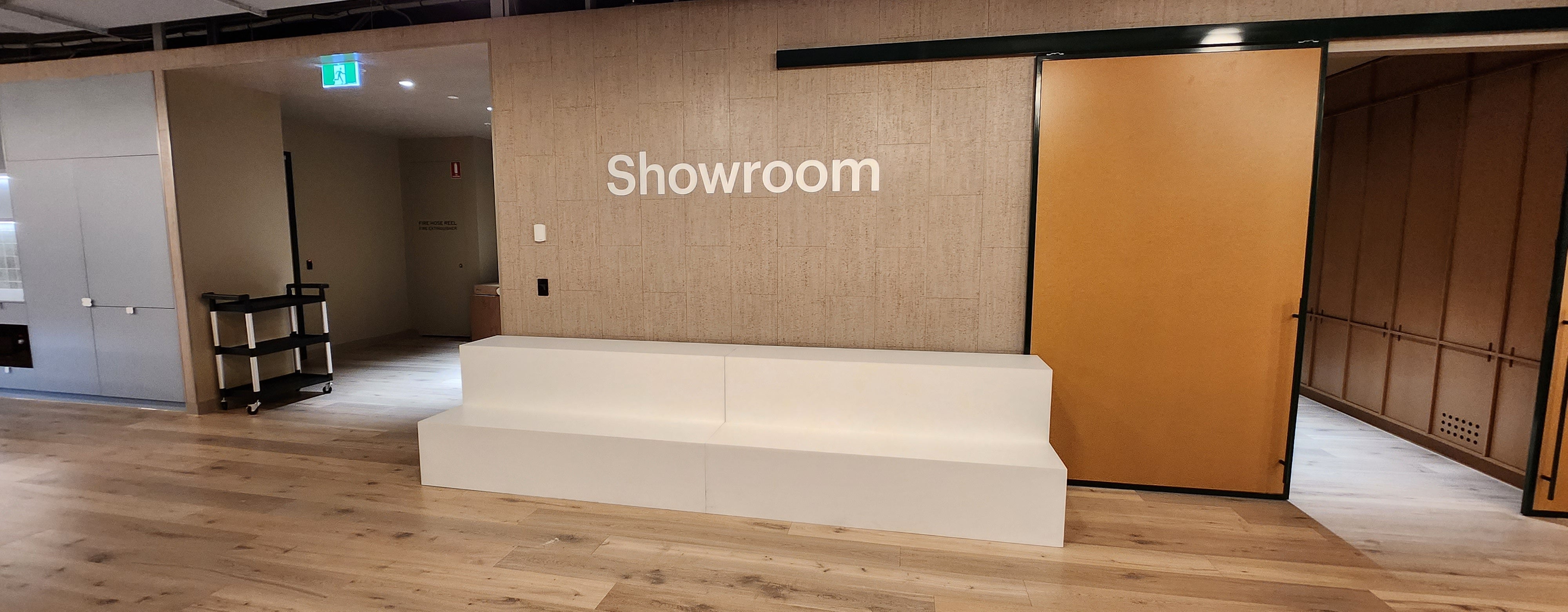 Podium Full Fitout - Walltex- Cut Vinyl- Installation