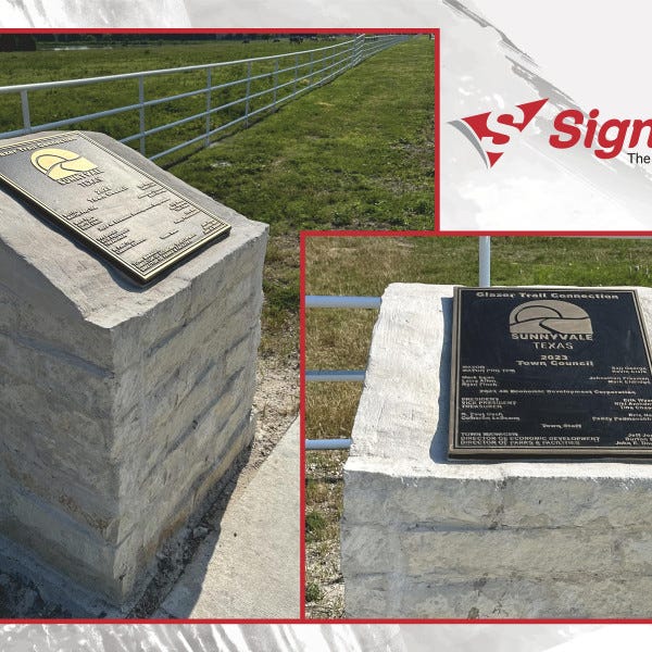 Glazer Trail Connection Bronze Cast Plaque