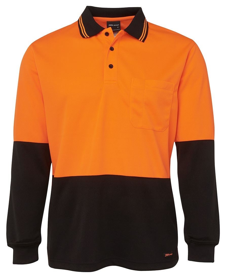Hi Vis L/S Traditional Polo
