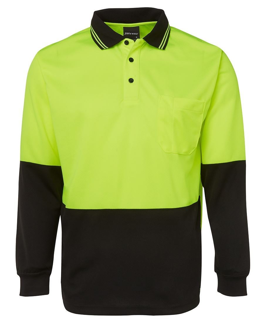 Hi Vis L/S Traditional Polo
