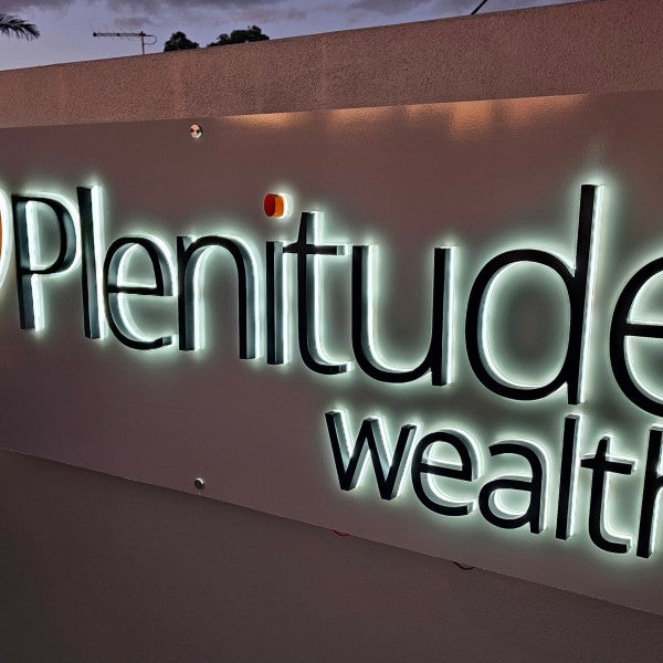 Plenitude Wealth 3D Illuminated Sign