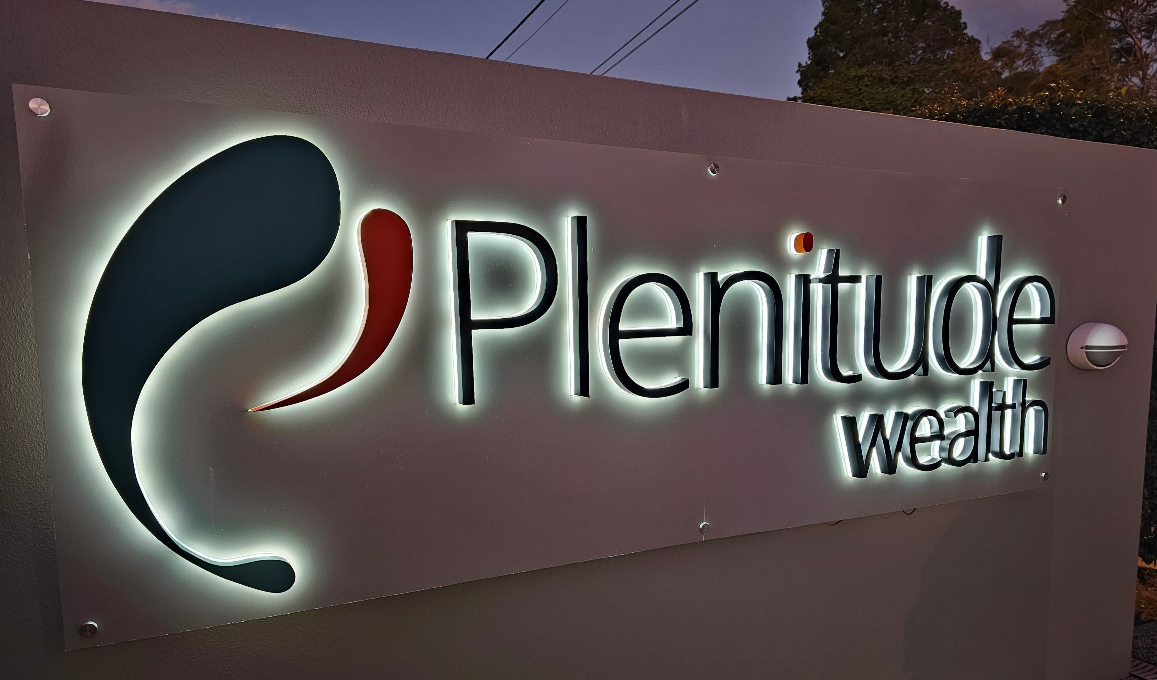 Plenitude Wealth 3D Illuminated Sign