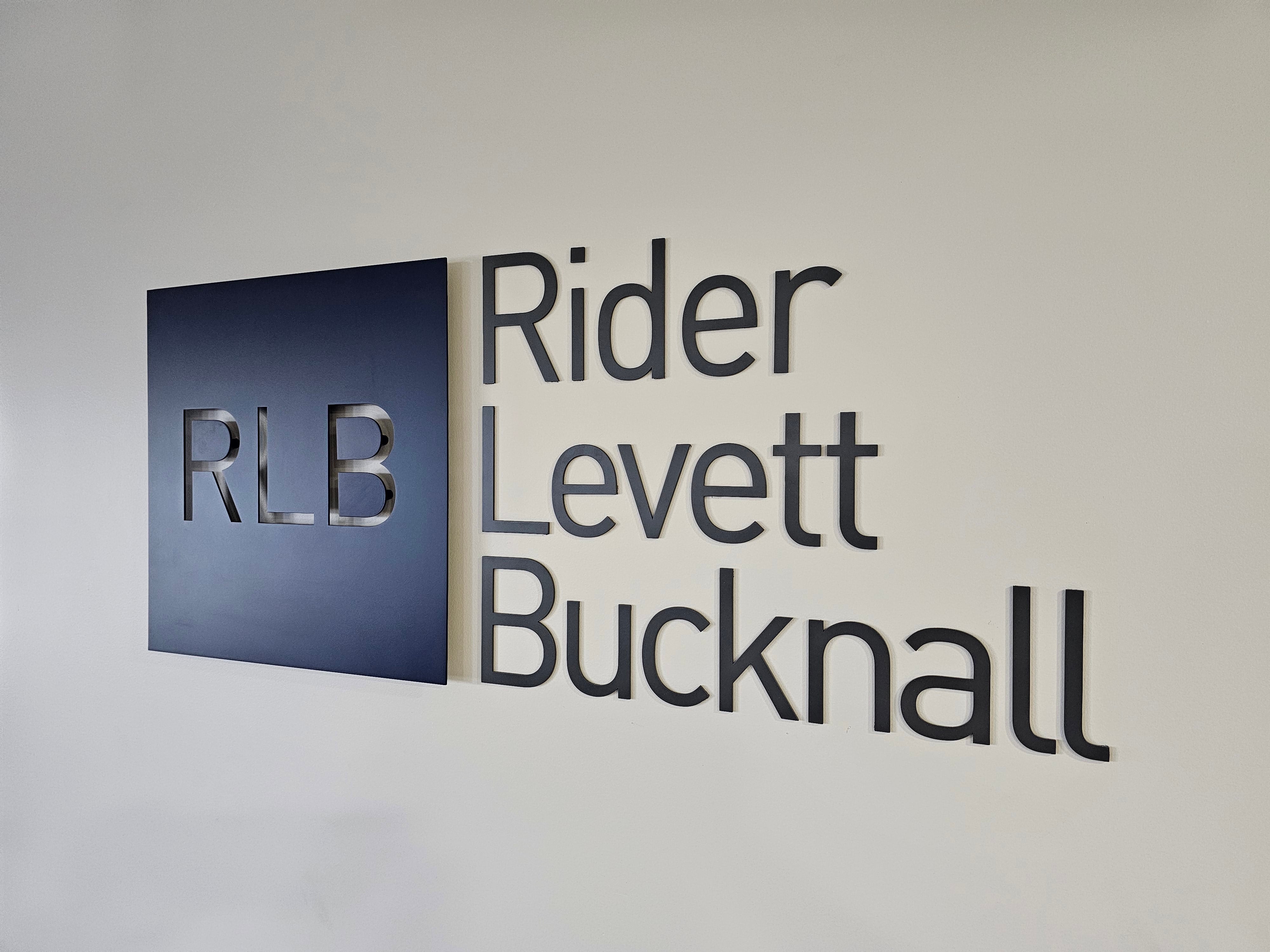 Rider Levett Bucknall Stainless Steel Plaque Signs