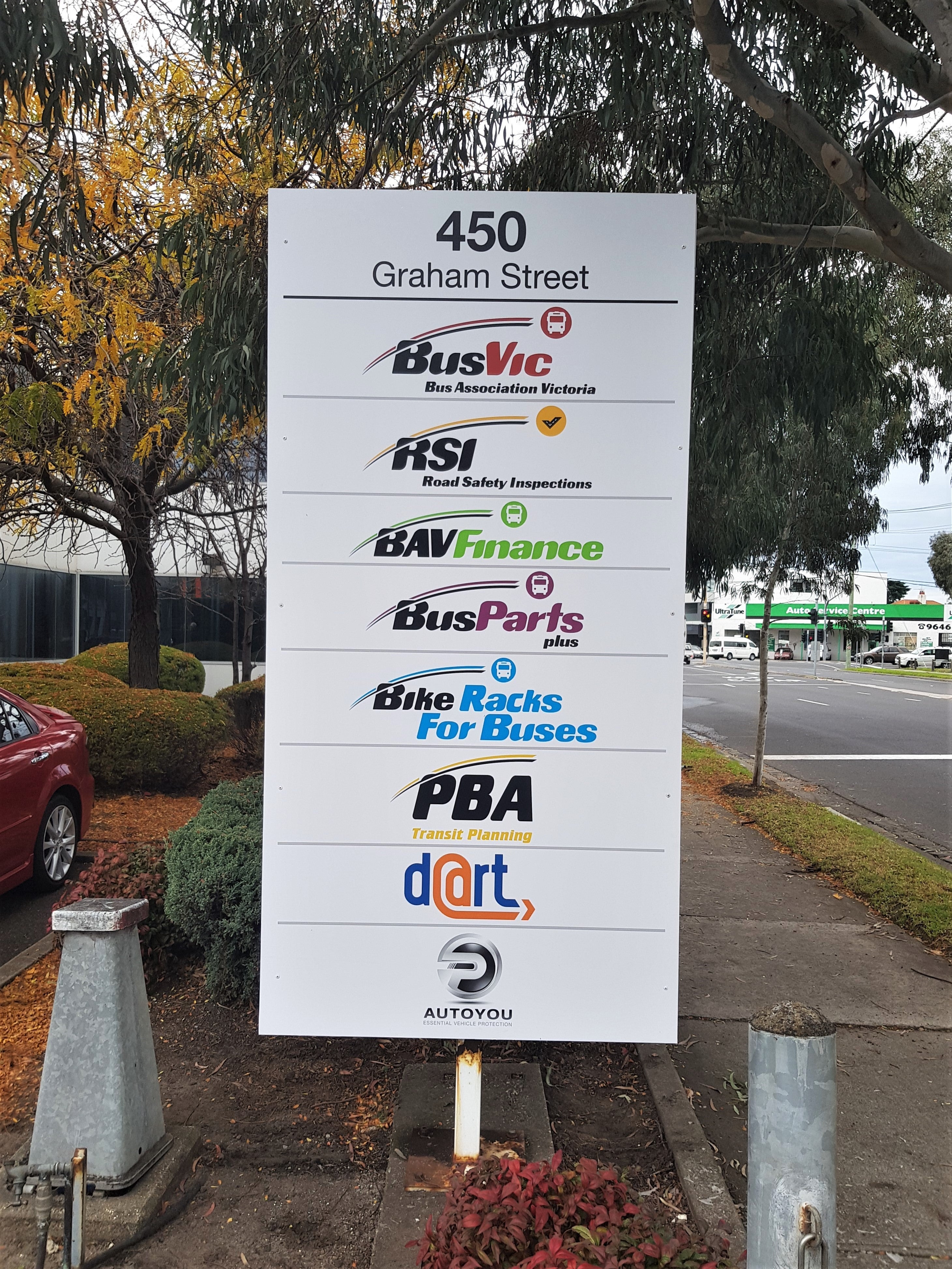 Bus Association Signage